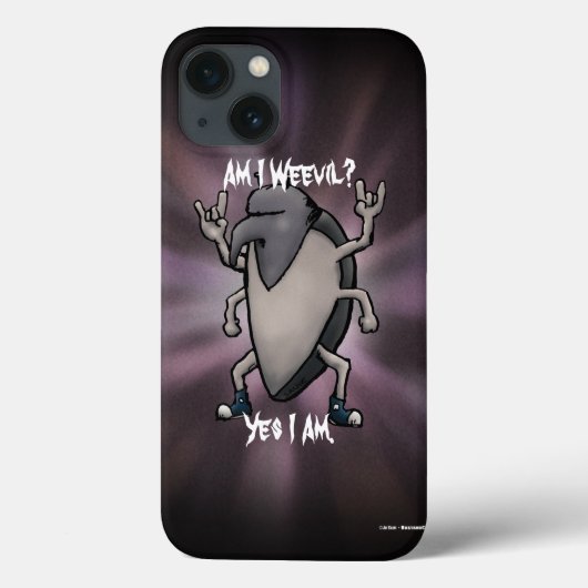 Bin ich mit Schwermetall-Cartoon Case-Mate iPhone Hülle (Rückseite)