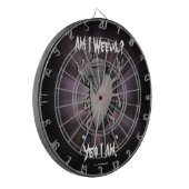 Bin ich mit Schwermetall-Cartoon Dartscheibe (Vorderseite Links)