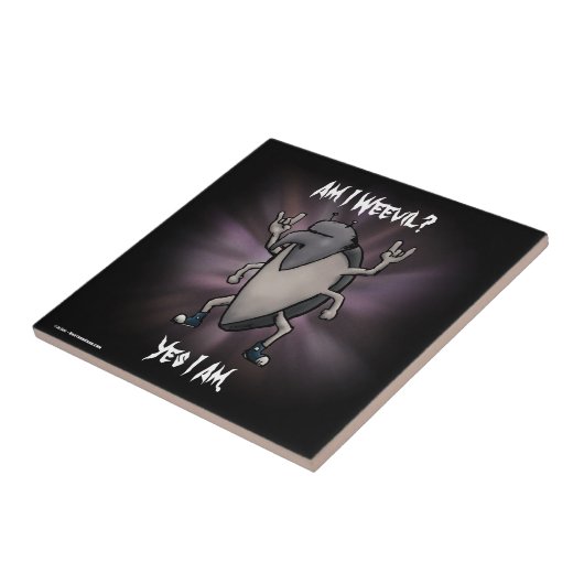 Bin ich mit Schwermetall-Cartoon Fliese (Seite)