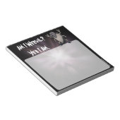 Bin ich mit Schwermetall-Cartoon Notizblock (angewinkelt)