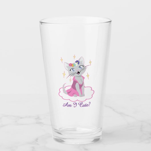 Bin ich Niedlich? Glas (Vorderseite)