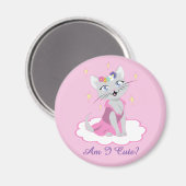 Bin ich Niedlich? Magnet (Vorderseite/Rückseite)