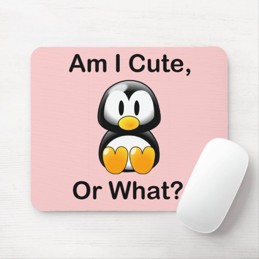 Bin ich niedlich oder was? mousepad (Mit Mouse)