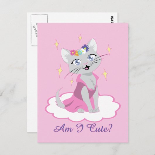 Bin ich Niedlich? Postkarte (Vorne/Hinten)