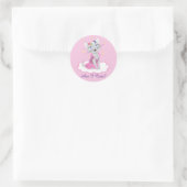 Bin ich Niedlich? Runder Aufkleber (Tasche)