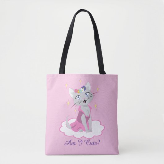Bin ich Niedlich? Tasche (Vorderseite)