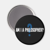 Bin ich Philosoph Magnet (Vorderseite/Rückseite)