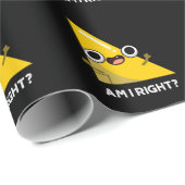 Bin ich rechts glast rechts Puck Dark BG Geschenkpapier (Rolleneckpunkt)