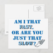 Bin ich so schnell postkarte (Vorne/Hinten)