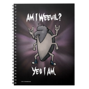 Bin ich Weevil Heavy Metal Cartoon Notizblock