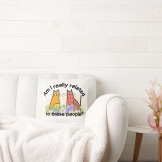 Bin ich wirklich mit diesen Leuten verwandt? Kissen