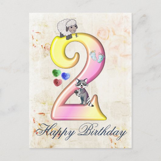 Bin Zwei Postkarte (Vorderseite)