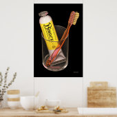 Binaca Toothpaste Poster (Küche)