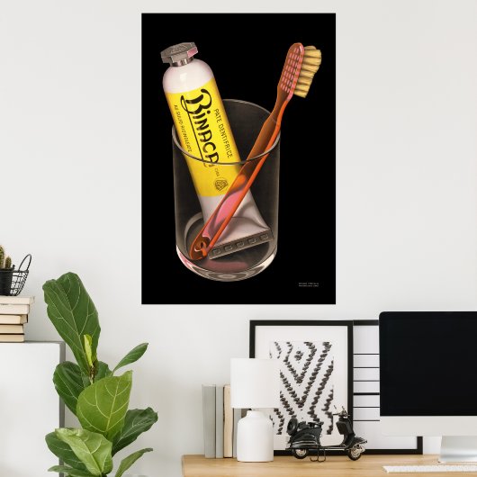 Binaca Toothpaste Poster (Heimbüro)