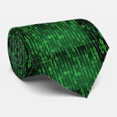 binaire code stropdas krawatte (Gerollt)