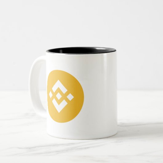 Binance BNB Zweifarbige Tasse (Vorderseite Links)