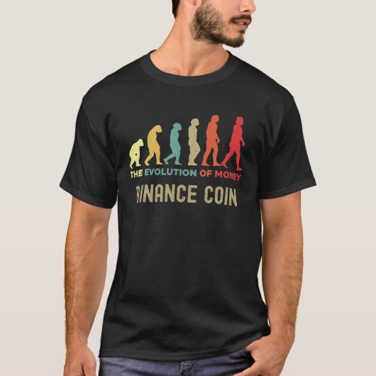 Binance Coin Crypto die Evolution des Geldes Cavem T-Shirt (Vorderseite)