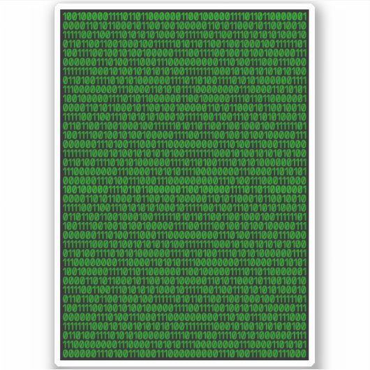 binär aufkleber (Vorderseite)
