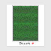 binär aufkleber (Blatt)