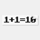 Binär Autoaufkleber (Vorne)