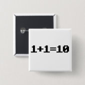 Binär Button (Vorne & Hinten)