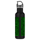 Binär Edelstahlflasche (Rückseite)