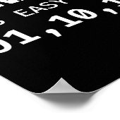 binär ist so einfach wie 01, 10, 11 Programmier-Co Poster (Ecke)