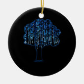 Binärbaum-Coding-Computerprogramm Keramik Ornament (Vorne)