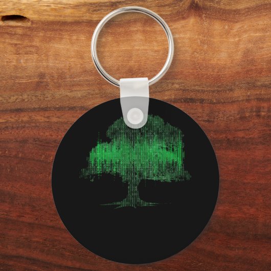 Binärbaum-Coding-Computerprogramm Schlüsselanhänger (Vorderseite)