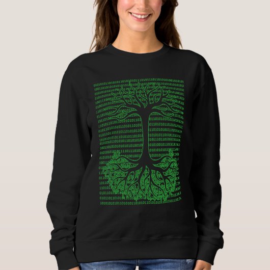 Binärbaum Computer Geek Mathematiker Programmierun Sweatshirt (Vorderseite)