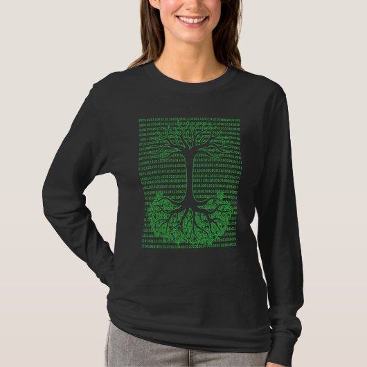 Binärbaum Computer Geek Mathematiker Programmierun T-Shirt (Vorderseite)