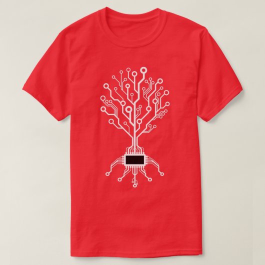 Binärbaum-Computercodierung T-Shirt (Design vorne)