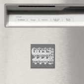 Binärcode-Design Magnet (In Situ (Geschirrspüler))