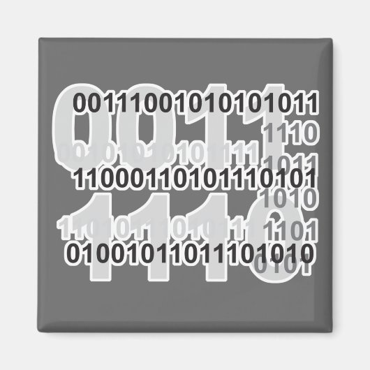 Binärcode-Design Magnet (Vorne)