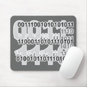 Binärcode-Design Mousepad (Mit Mouse)