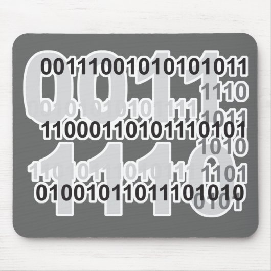 Binärcode-Design Mousepad (Vorne)