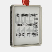 Binärcode-Design Ornament Aus Metall (Rechts)
