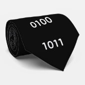 Binärcode für Geek Funny Nerd Krawatte (Gerollt)