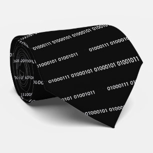 Binärcode für Geek lustige Nerd Krawatte