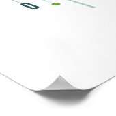 Binärcode-Geometrisches Muster für Programmierer u Poster (Ecke)