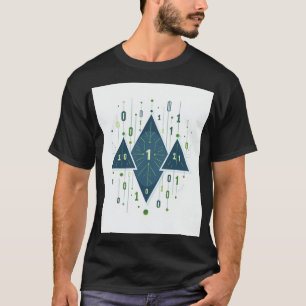 Binärcode-Geometrisches Muster für Programmierer u T-Shirt