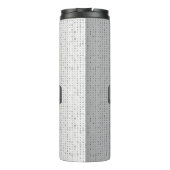 Binärcode-Thermal-Tumbler – Modernes Tech-Design Thermosbecher (Rückseite)