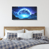 Binärcode Welt Leinwanddruck (Insitu (Schlafzimmer))
