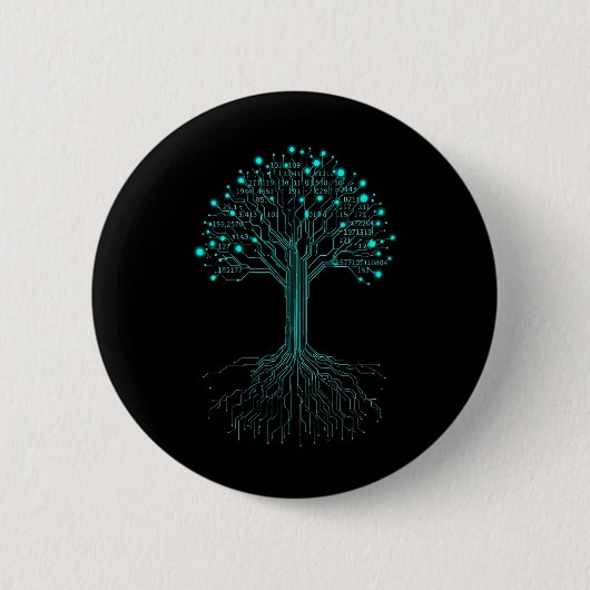 Binärcodierungsprogrammierer Grafikdesign für Code Button (Vorderseite)