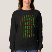 Binärdarstellung auf Computer und Konsole Sweatshirt (Vorderseite)