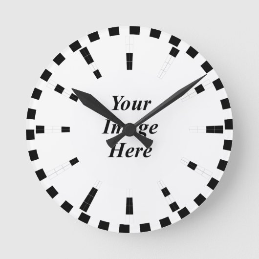 Binäre Bars-Uhr /w S-Zeichen von Kenneth Yoncich Runde Wanduhr (Vorderseite)