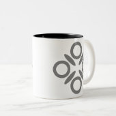 Binäre Bildungs-Tasse Zweifarbige Tasse (VorderseiteRechts)