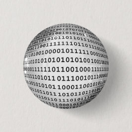 Binäre Code-Computersprache Button