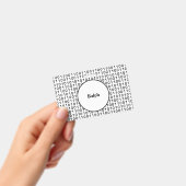 Binäre Code-Computersprache mit Namen Ausweis (Handheld)