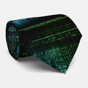 Binäre Codeansicht Krawatte